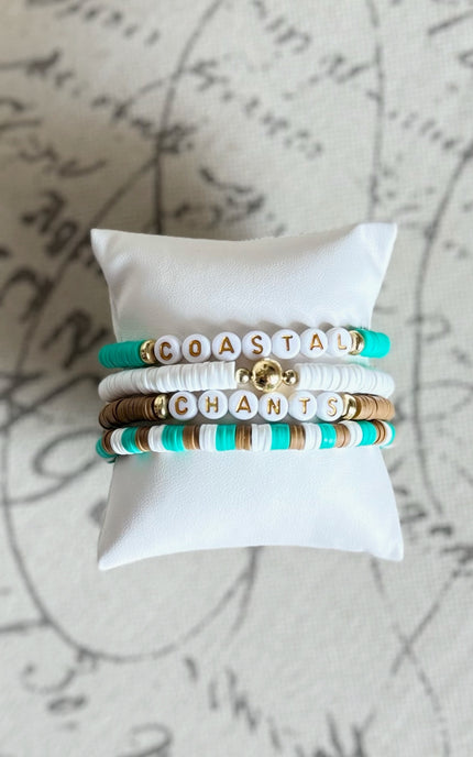 Coastal Carolina Game Day Stack Bracelets