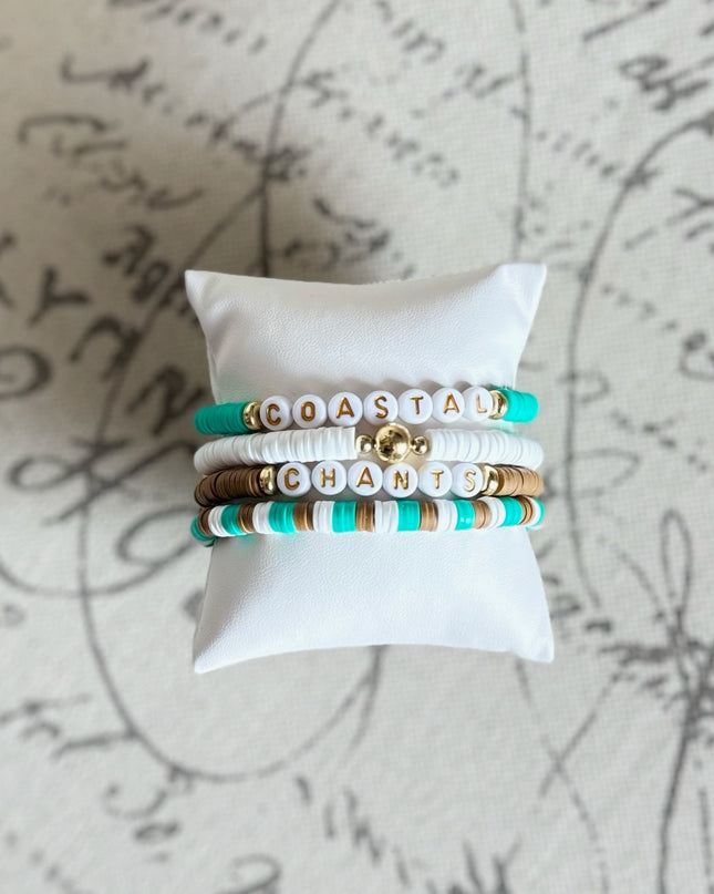 Coastal Carolina Game Day Stack Bracelets