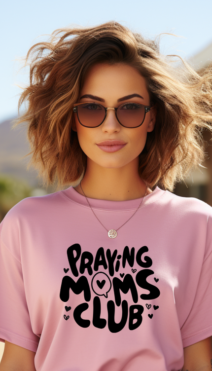 Praying Moms Club Tee - Orchid