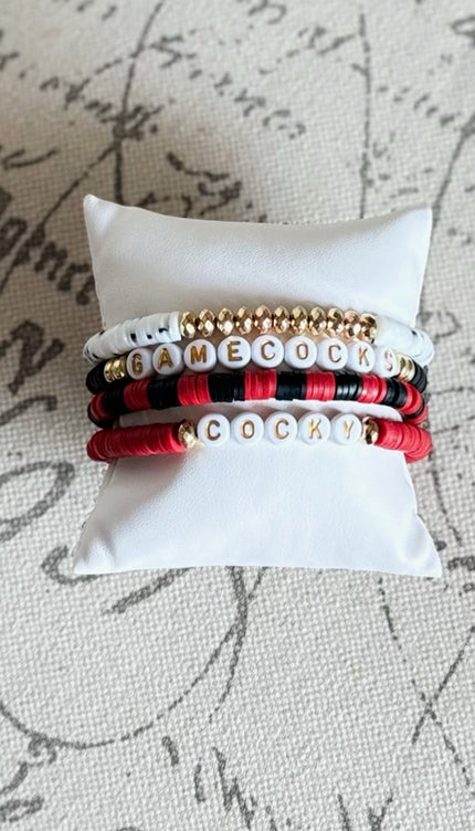 Carolina Gamecocks Game Day Stack Bracelets