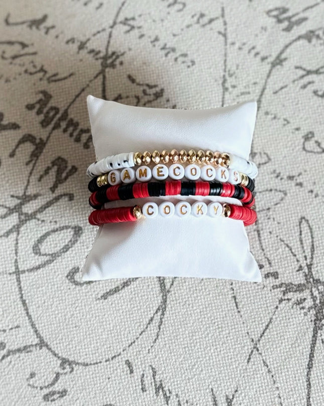 Carolina Gamecocks Game Day Stack Bracelets
