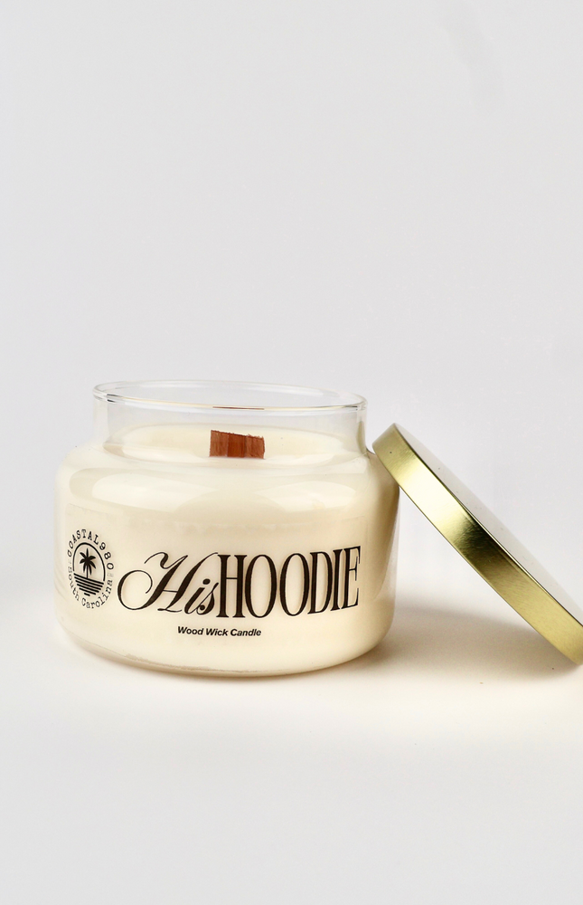 His Hoodie Wood Wick Candle