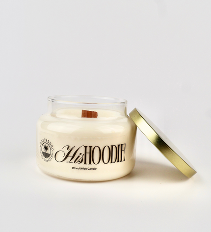 His Hoodie Wood Wick Candle