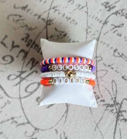 Clemson Tigers Game Day Stack Bracelets