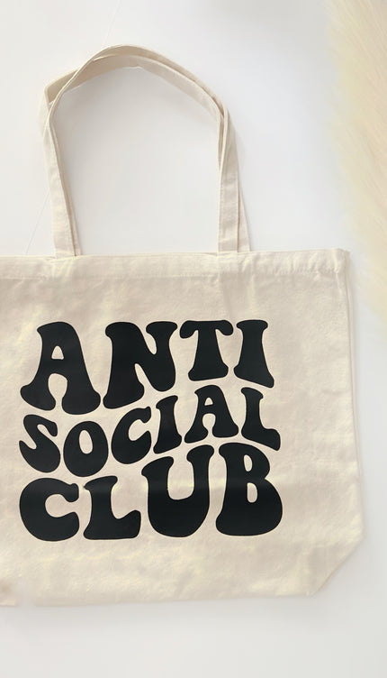 Anti Social Club Organic Cotton Market Tote