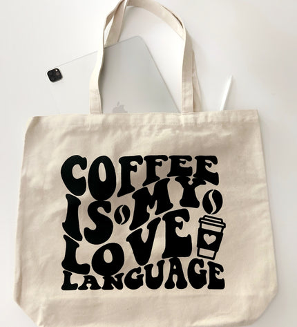 Coffee Organic Cotton Market Tote