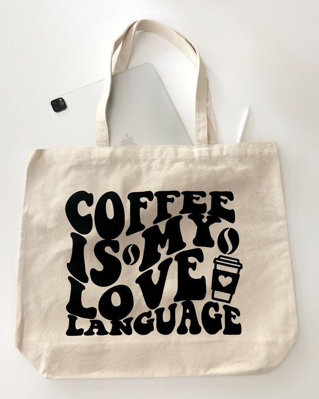 Coffee Organic Cotton Market Tote