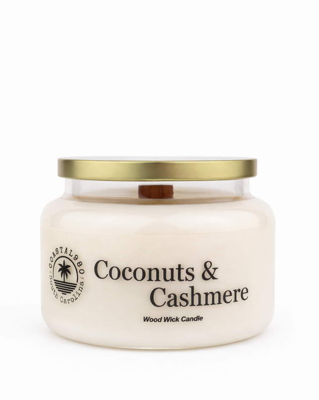 Coconuts & Cashmere Wood Wick Candle