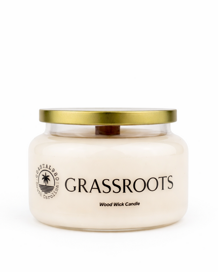 Grassroots Wood Wick Candle