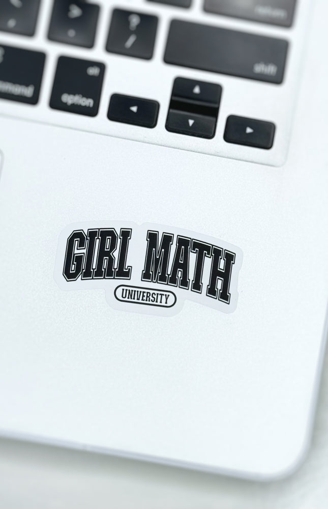 Girl Math University Sticker