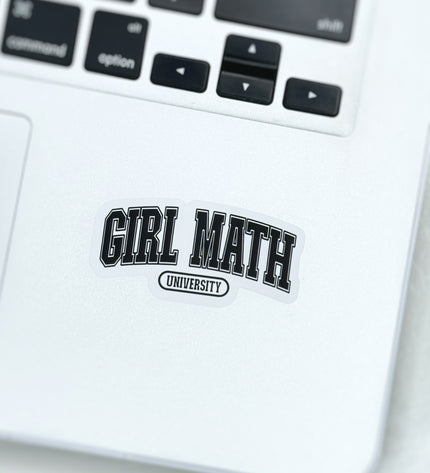 Girl Math University Sticker