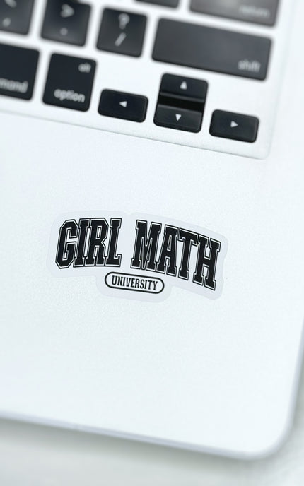 Girl Math University Sticker