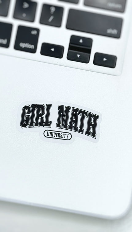 Girl Math University Sticker