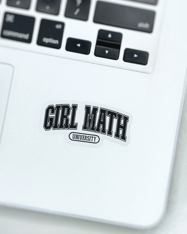 Girl Math University Sticker