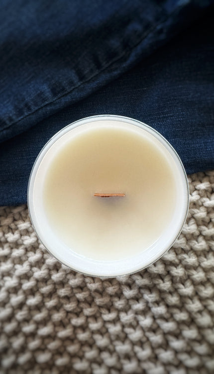 Blue Jean Baby Wood Wick Candle