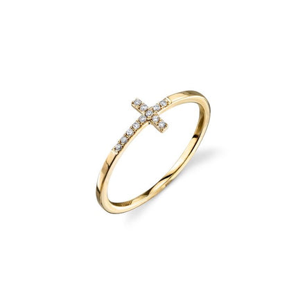 Gold Cross Ring