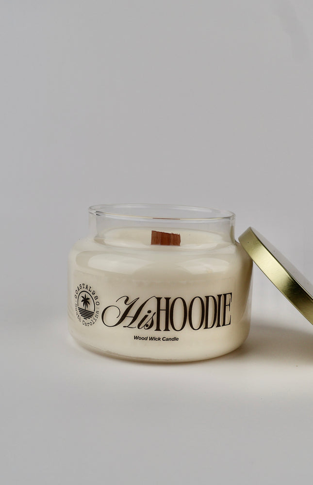 His Hoodie Wood Wick Candle