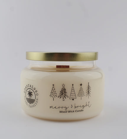 Merry + Bright Wood Wick Candle