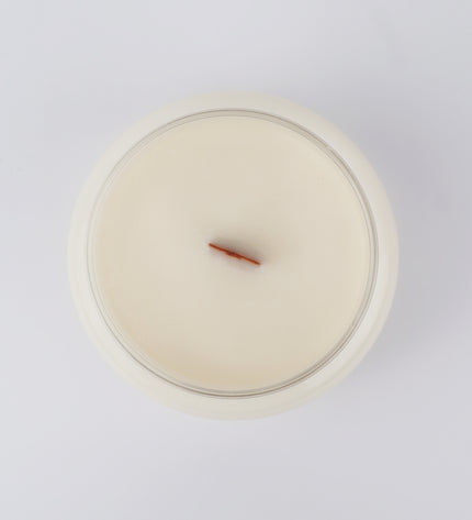 White Christmas Wood Wick Candle