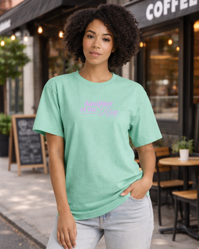 Daughter of the King Mint Comfort Color T Shirt