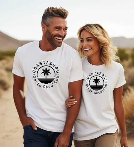 White Logo Tee
