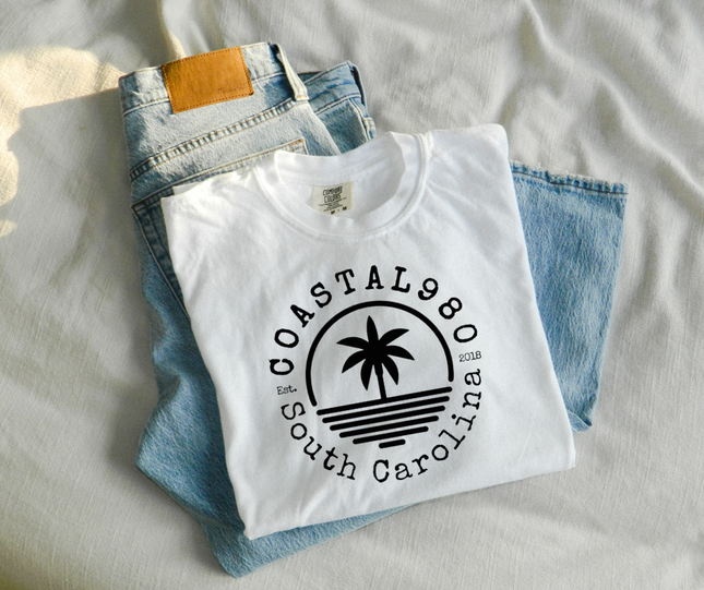 White Logo Tee