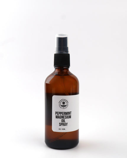 Natural magnesium spray for recovery and muscle relaxation.